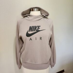Nike Air Cowl Neck Hoodie Sweatshirt Boxy Cropped Front Swoosh Logo size Small